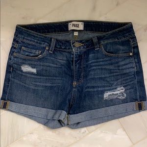 PAIGE Blue Jean Shorts